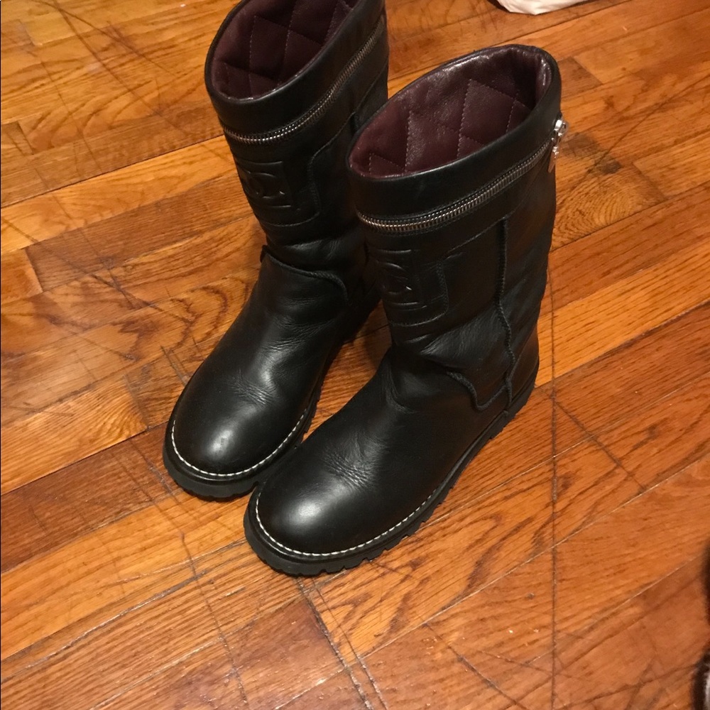 Chanel rugged boots